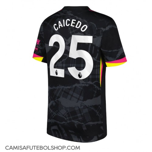 Camisa de time de futebol Chelsea Moises Caicedo #25 Replicas 3º Equipamento 2024-25 Manga Curta